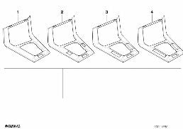 INDIVIDUAL WOOD STORING PARTITION diagram for BMW 3 Series E36 320i