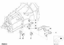GEARBOX PARTS - OXYGEN SENSOR HOLDER diagram for BMW 3 Series E46 318i
