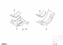 Osłona kabla tylnej klapy diagram for BMW 5 Series E39 520d