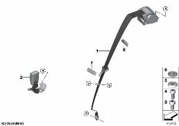 SAFETY BELT REAR diagram for BMW 4 Series F32 LCI 420d