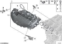 INTAKE MANIFOLD SYSTEM diagram for BMW i8 I12 LCI i8