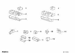 Držák vedení diagram for BMW Z3 E36 2.8