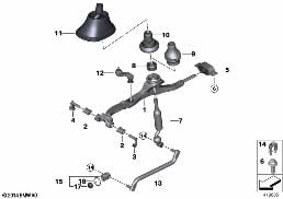 GEARSHIFT MANUAL TRANSMISSION diagram for BMW 4 Series F33 425d