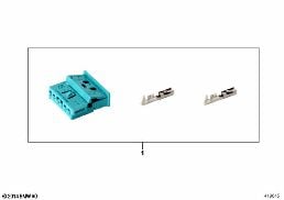 Zest. napr. obudowy gniazda 6-styk diagram for BMW 7 Series E65 745i