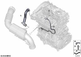 CRANKCASE-VENTILATION diagram for BMW 2 Series F46 Gran Tourer 218i