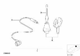 Zestaw doposażenia dach. antena telef. diagram for BMW 5 Series E39 520d