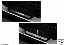 BMW LED エントランス ストリップ diagram for BMW X3 F25 20dX