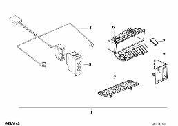 HANDS-FREE TELEPHONE diagram for BMW 3 Series E36 325tds