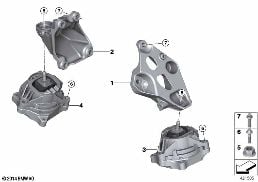 ENGINE SUSPENSION diagram for BMW 3 Series F30 316d