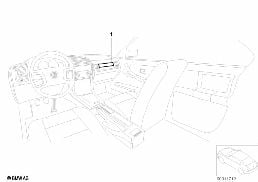 INDIVIDUAL WOOD COVER FOR GLOVE BOX diagram for BMW 3 Series E36 320i