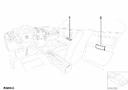 INDIVIDUAL WOOD, INTERIOR DOOR HANDLE diagram for BMW 3 Series E36 320i