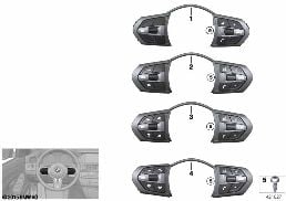 Schalter Lenkrad Multifunktion M-Sport diagram for BMW 2 Series F45 Active Tourer 218d