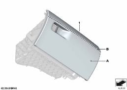 INDIVIDUAL GLOVE COMPARTMENT, LEATHER diagram for BMW 4 Series F36 Gran Coupé 428i