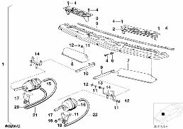 Climatisation-cloison de fermet./volets diagram for BMW 7 Series E23 735i