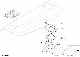 Pieces de systeme stereo de plage arr diagram for BMW 5 Series E39 525td