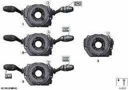 Kumanda merkezi, Direksiyon kolonu diagram for BMW MINI Cabrio F57 JCW