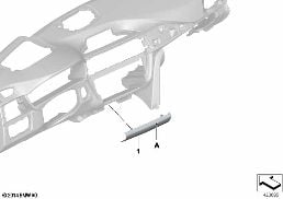 INDIVIDUAL INSTRUMENT PANEL MOUNT. PARTS diagram for BMW 4 Series F36 Gran Coupé 428i