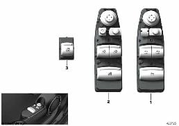 Şalter, Cam krikosu diagram for BMW MINI Cabrio F57 JCW