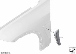EXTERIOR TRIM / GRILL diagram for BMW X5 M F85 X5 M