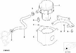 EMISSION CONTROL-AIR PUMP diagram for BMW 3 Series E46 325i