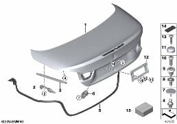 TRUNK LID diagram for BMW 4 Series F33 LCI 435dX