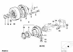 DRIVE SHAFT-CEN.BEARING-CONST.VEL.JOINT diagram for BMW 6 Series E24 633CSi