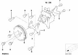 Hydrolenkung-Flügelpumpe M52 diagram for BMW 3 Series E36 323ti