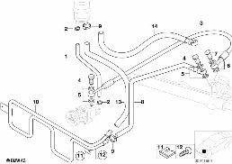 Hydrolenkung-Ölleitungen diagram for BMW 3 Series E36 323ti