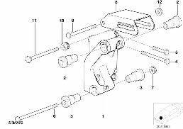 ALTERNATORMOUNTING PARTS diagram for BMW 3 Series E30 318i