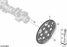 Volante do motor diagram for BMW X5 M F85 X5 M
