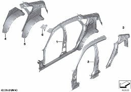 Piezas sueltas para nervios laterales diagram for BMW X6 F16 35iX