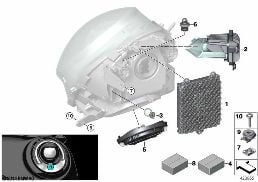 SINGLE PARTS, HEADLIGHT LED