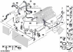 COOLING SYSTEM COOLANT HOSES