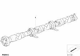 Wałek przegubowy 3-dzielny diagram for BMW 5 Series E34 518i