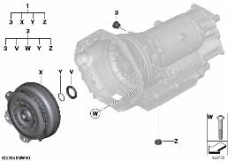 GA8HP76Z TORQUE CONVERTER/SEAL.ELEMENTS diagram for BMW 4 Series G82 M4 Coupé M4 Competition