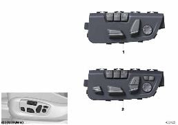Interruptor do ajuste do banco Condutor diagram for BMW X5 M F85 X5 M