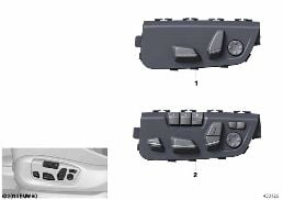 Interruptor ajuste banco Acompanhante diagram for BMW X5 M F85 X5 M
