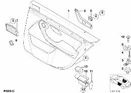 Tapic. drzwi tylna / Boczna pod. pow. diagram for BMW 5 Series E39 M5