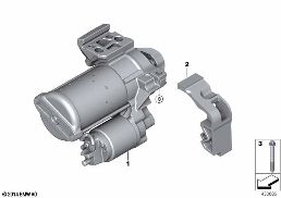 STARTER diagram for BMW 3 Series F30 LCI 330i