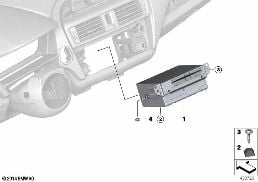 HEADUNIT HIGH 2 diagram for BMW 2 Series F23 LCI 220i