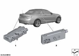 COMPONENTS, ANTENNA AMPLIFIER diagram for BMW 2 Series F23 LCI 220i