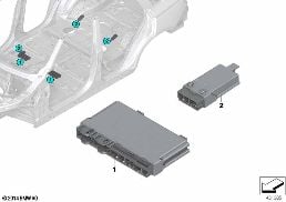 CONTROL UNIT FOR SEAT MODULE diagram for BMW X5 F15 30dX