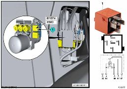 繼電器 折疊式軟頂驅動機構 I01074 diagram for BMW 2 Series F23 218d