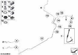 Remleiding achter diagram for BMW 5 Series F10 M5