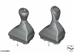 GEARSHIFT KNOBS/COVERINGS/PLAQUES diagram for BMW 2 Series F46 Gran Tourer 216i