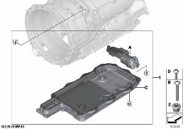 GA8P75HZ ELECTRIC OIL PUMP diagram for BMW 3 Series G21 Touring LCI 330eX