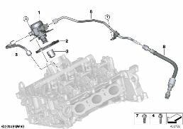 HIGH-PRESSURE PUMP/TUBING diagram for BMW 2 Series F23 LCI 218i