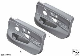 Revestimiento puerta del. diagram for BMW 4 Series F36 Gran Coupé LCI 440i