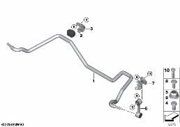 STABILIZER, REAR diagram for BMW 3 Series E46 318i