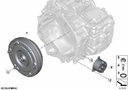 GA6F21AW TORQUE CONVERTER/OIL COOLER diagram for BMW MINI Countryman F60 Cooper